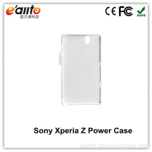 Power bank case backup battery for Sony Xperia Z with flip cover